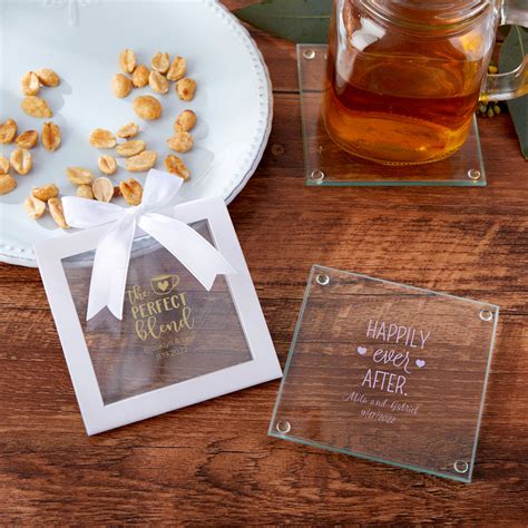 Personalized Wedding Glass Coaster | My Wedding Favors