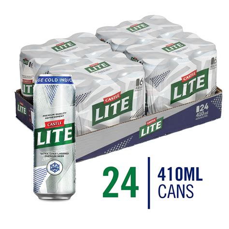 Castle Lite Premium Beer 24 x 410ml Can | Shop Today. Get it Tomorrow ...