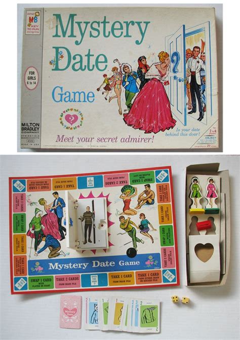 ORIGINAL, VINTAGE 1965 MYSTERY DATE BOARD GAME - Will He Be A DREAM Or ...