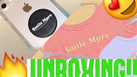 SMILE MORE STORE UNBOXING!!! *SMILE MORE POP SOCKET* - YouTube