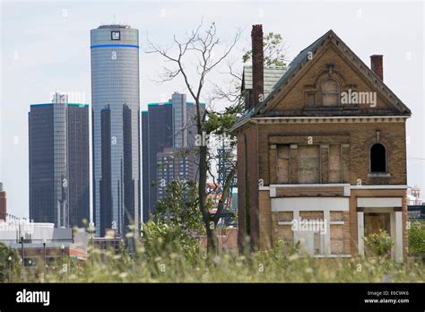 The Renaissance Center, headquarters of General Motors (GM) in Detroit ...