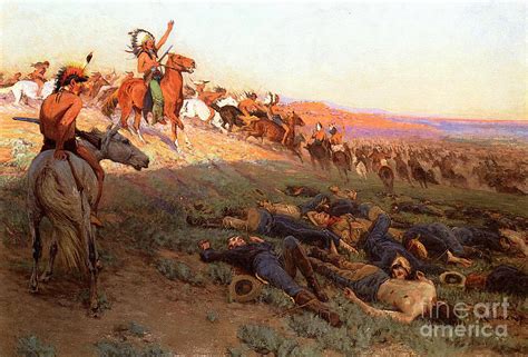 Custer's Last Stand Painting by Richard Lorenz