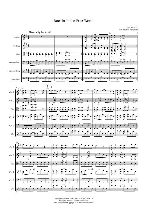 Rockin' In The Free World (arr. Andreas Wetterlund) Sheet Music | Neil ...