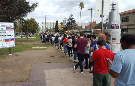 Slideshow: Early voting draws long lines in LA County | 89.3 KPCC