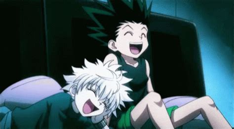 Killua Zoldyck Gon Freecss GIF - KilluaZoldyck GonFreecss Laugh ...