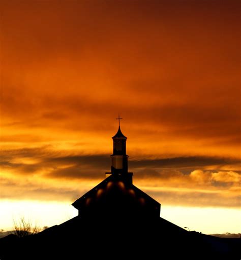 Sunset over church Free Photo Download | FreeImages