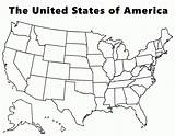 Map Of USA Coloring Page  Coloring Nation sketch template