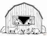 Horse Barn Coloring Page sketch template
