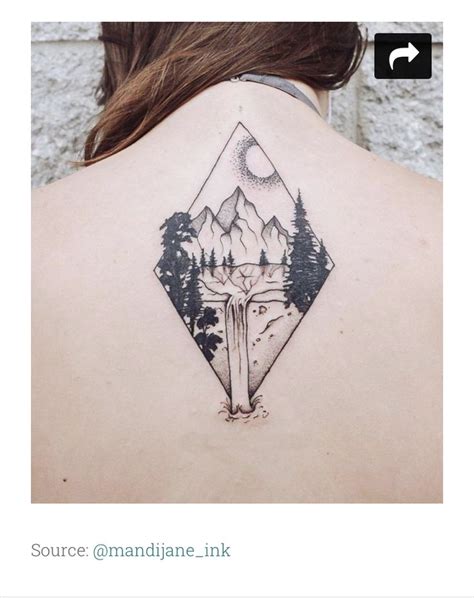 Pin by Sarah M on Waterfall Tattoo | Triangle tattoos, Nature tattoo sleeve, Waterfall tattoo