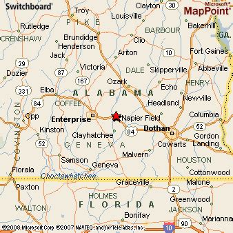 Where is Daleville, Alabama? see area map & more