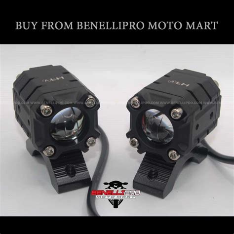 Motorcycle wide angle LED dual color lights fog lights universal - BenelliPro Moto Mart