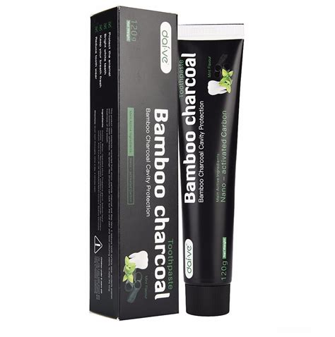 Activated Charcoal Toothpaste - Mint Flavour - Bamboo Toothbrush