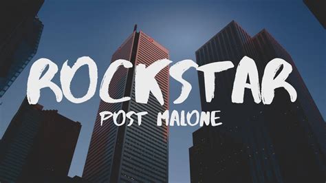 Post Malone - Rockstar (Lyrics) ft. 21 Savage - YouTube | Post malone, Post malone lyrics, Post ...