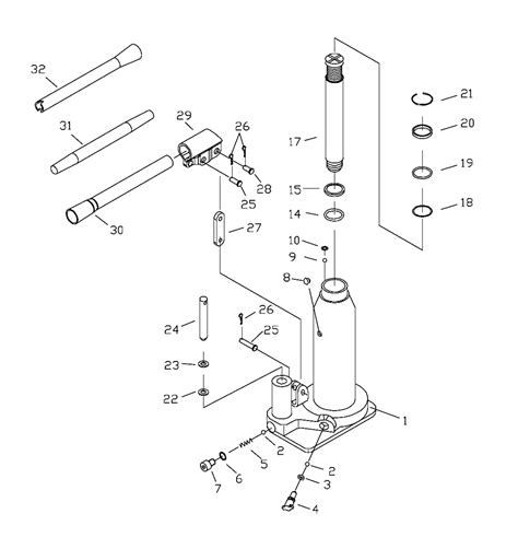 Buy Jet 655552 JBJ-5 5 Ton Hydraulic Bottle Jack Replacement Tool Parts ...