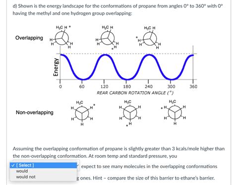 Solved a) Shown are two conformation of propane: Similar to | Chegg.com