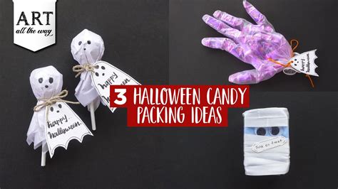 3 Halloween Candy Packing Ideas | DIY Halloween crafts | Halloween Gift ideas - YouTube