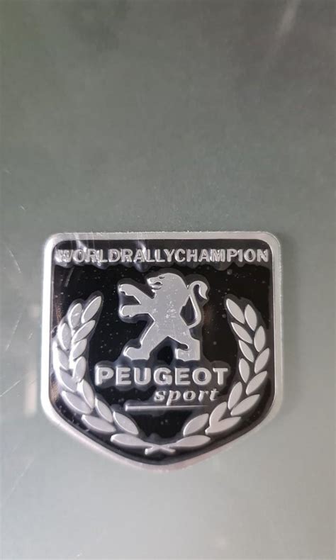 Peugeot Sport Car Metal Emblem Badge, Car Accessories, Accessories on Carousell