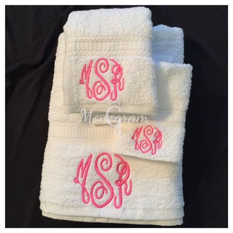 Monogram Towel Set/ Monogram Bath Towels/ Monogram by GMonogram