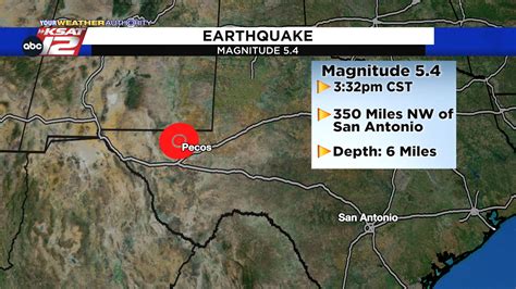 San Antonio Earthquake Map - Emylee Philomena