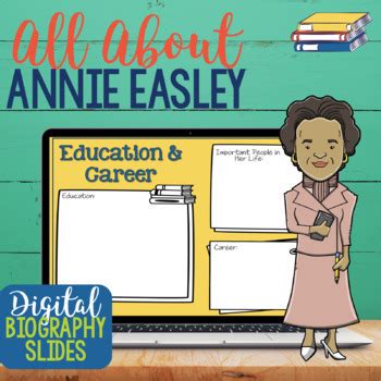 All About Annie Easley Digital Biography Slides | Google Classroom™