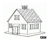 Attic Coloring Grenier Coloriage Kleurplaat Dachboden Para Colorear  sketch template
