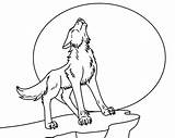 Coloring Pages Of Wolves Howling sketch template