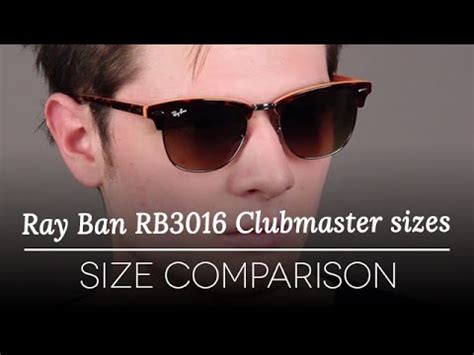 Ray-Ban RB3016 Clubmaster Size Comparison | Sunglasses Review | SmartBuyGlasses - YouTube