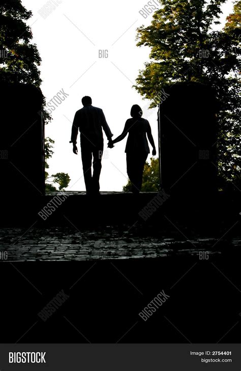 Silhouette Couple Walking Away Image & Photo | Bigstock