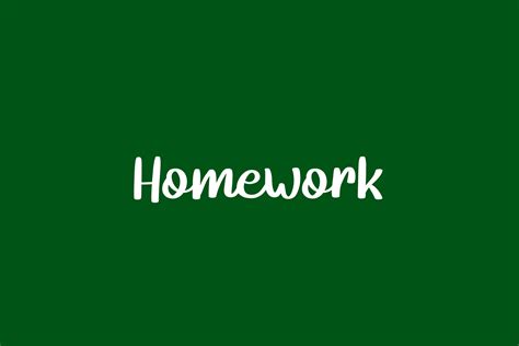 Homework | Fonts Shmonts