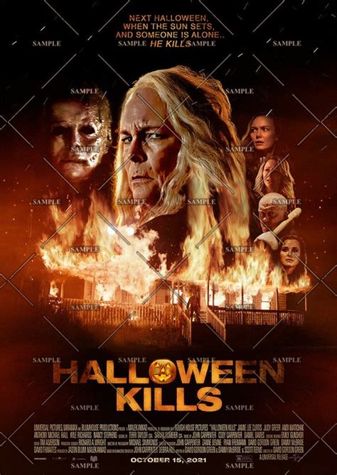 Halloween Kills Movie Poster Print Michael Myers | Etsy