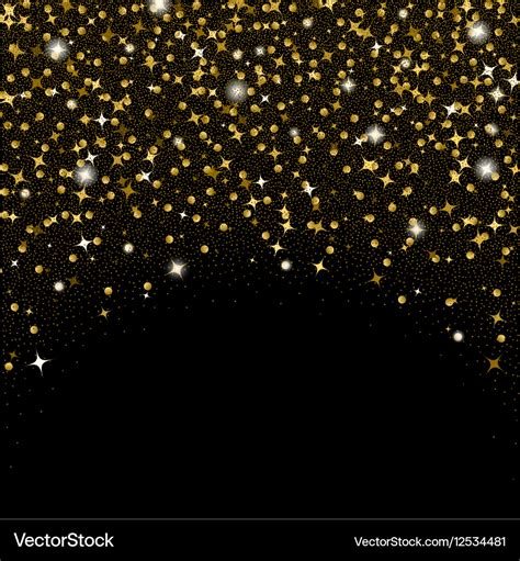 Gold Glitter Black Background Royalty Free Vector Image | My XXX Hot Girl