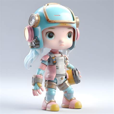 Premium AI Image | 3D Render of a Cute Cartoon Robot 3D Illustration