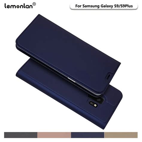 Lemonlan for Samsung S9 Phone Cases Luxury Flip Leather Magnetic ...