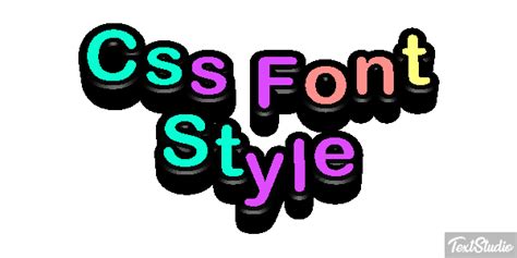 Css Font Style Font Animated GIF Logo Designs