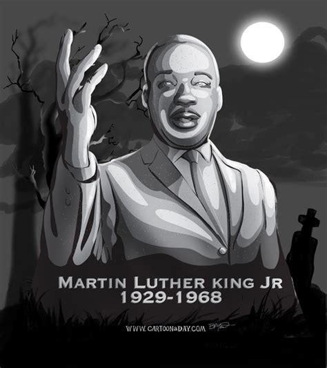 Martin Luther King Jr Gravestone Cartoon