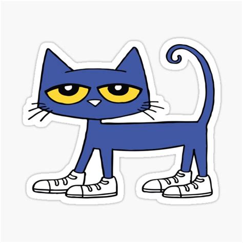 "Pete the Cat: I Love My White Shoes" Sticker for Sale by Walidovicstore | Redbubble