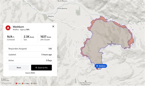 Western Wildfires Map