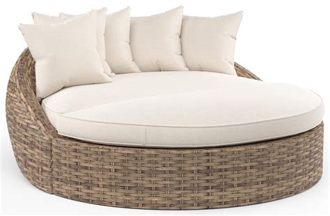 Sunset West Havana Round Outdoor Daybed | Belfort Furniture | Outdoor ...