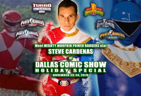 MIGHTY MORPHIN POWER RANGERS star Steve Cardenas joins DCS Nov 23-24! | Dallas Comic Show