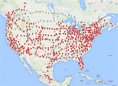 Tesla Super Charging Stations Map