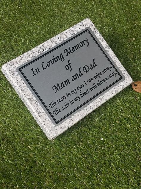 Bespoke Grave marker Grave memorial stoneGrave memorial Plaque Cemetery ...