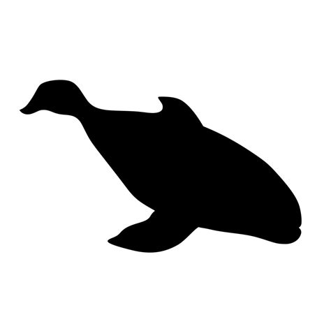 Beluga Whale Silhouette SVG File for Cricut, Silhouette, Laser