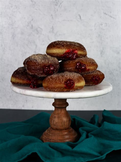 Raspberry Jelly-filled Donut - Laura the Gastronaut