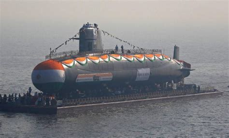 Indian Navy launches fifth Scorpene Submarine “Vagir” – GKToday