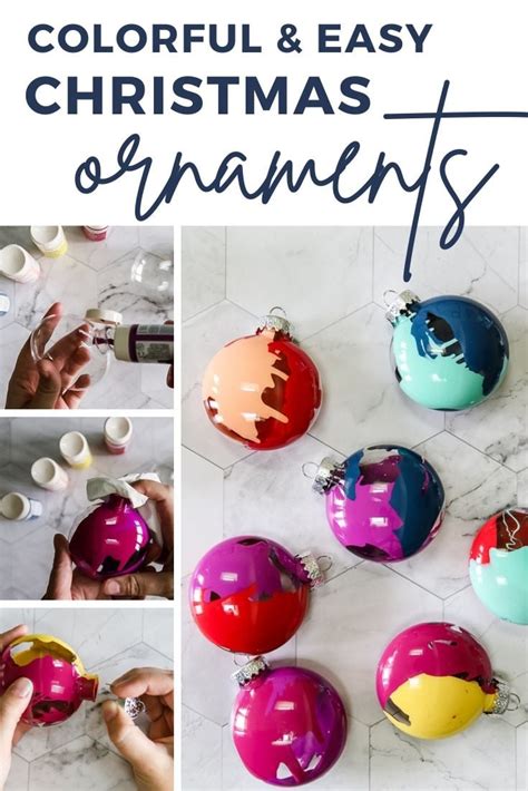 Colorful & Easy DIY Christmas Ornaments