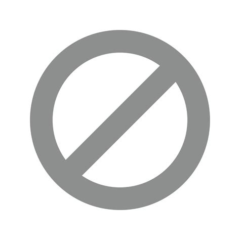 No Entry Sign Flat Greyscale Icon 15673624 Vector Art at Vecteezy