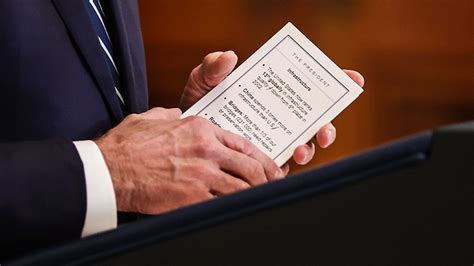 Photos show Biden 'cheat sheets' during first formal press conference - Rifnote