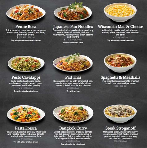 Noodles And Company Menu Nutrition Buff Bowls – Blog Dandk