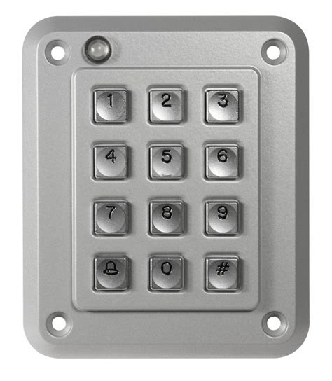 STORM INTERFACE Access Control Keypad, Keypad, Zinc, 4 43/64 in Height, 3 59/64 in Width, Number ...