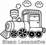 Steam Locomotive Coloring Page  Pages sketch template